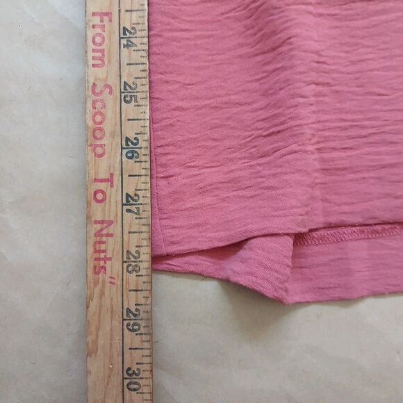 Hilary Radley Women's Crepe Pull-On Pants Size XL Coral Pink Wide Leg - Picture 8 of 10